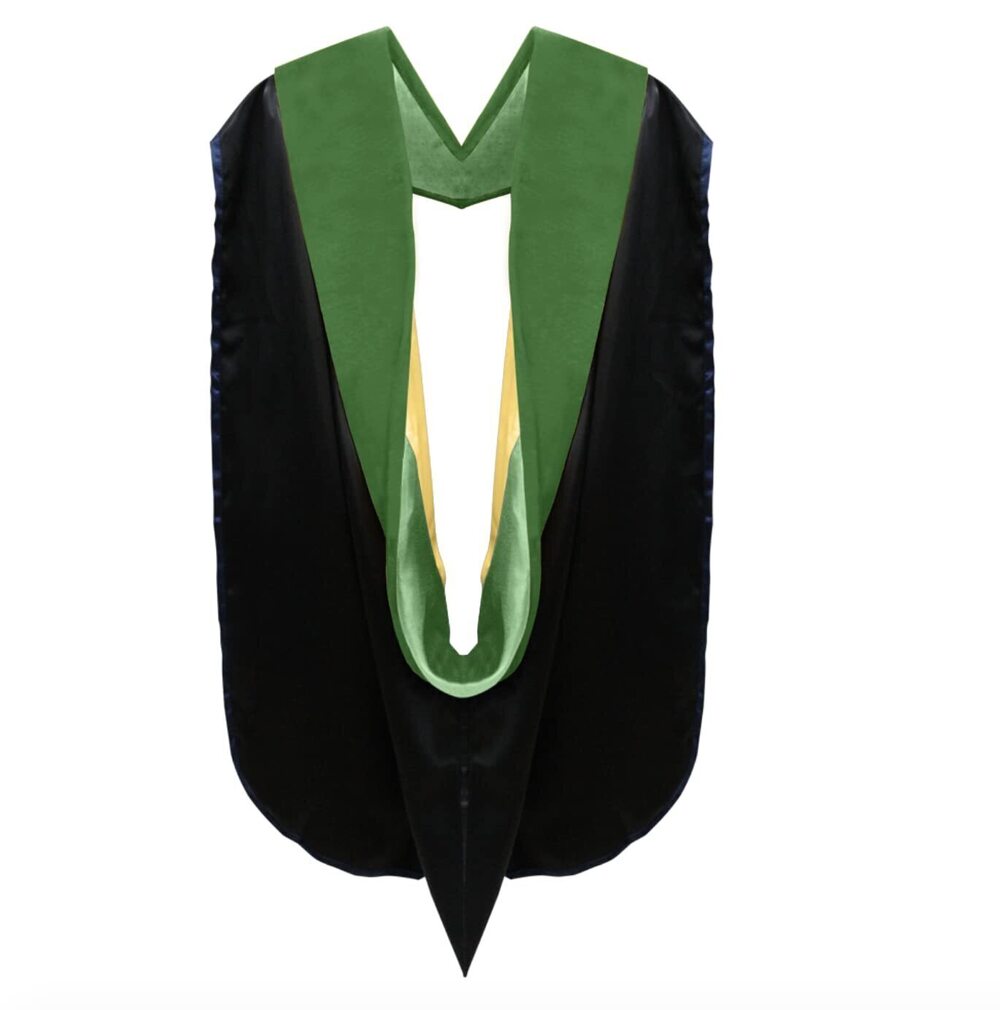 3333 Unisex Doctoral Graduation Hood for Doctorate Degree - University PhD